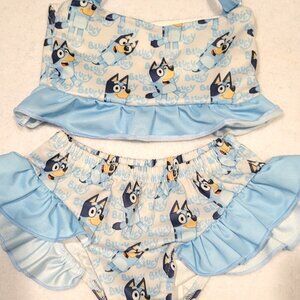DISNEY Bluey Infant Girls Swimsuit Two-piece size XS 12-18 months